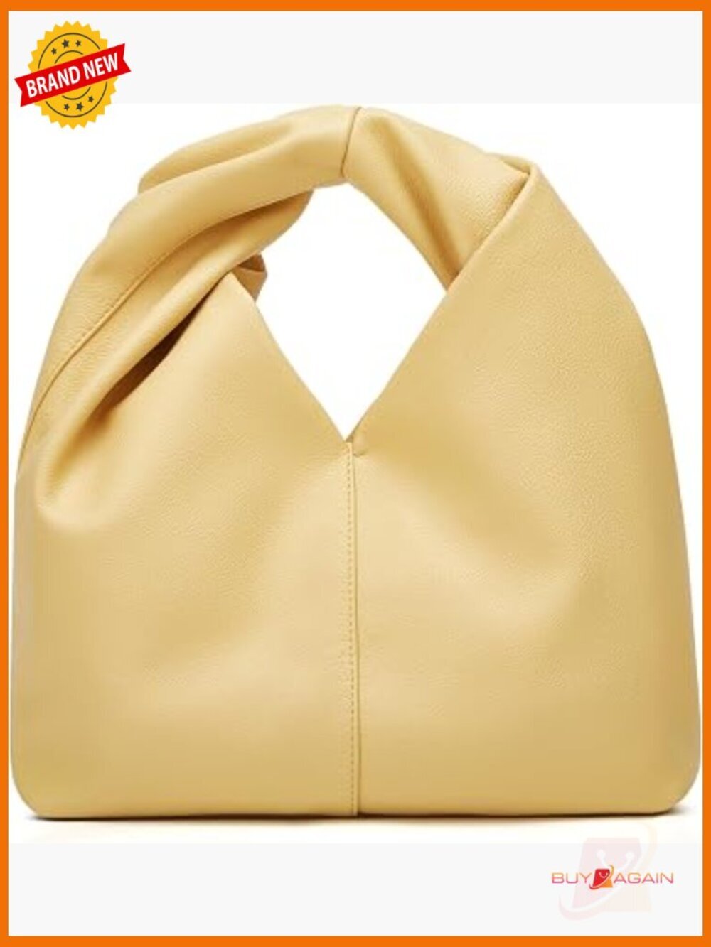 Slouchy Faux Leather Hobo Bag Crossbody Shoulder Purse